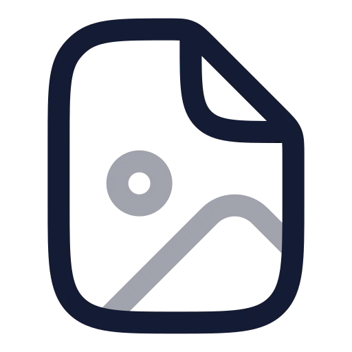 File Image Icon in Twotone Rounded style