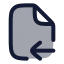 Fileimport icon with duotone rounded style