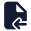 Fileimport icon with solid standard style