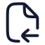 Fileimport icon with stroke rounded style