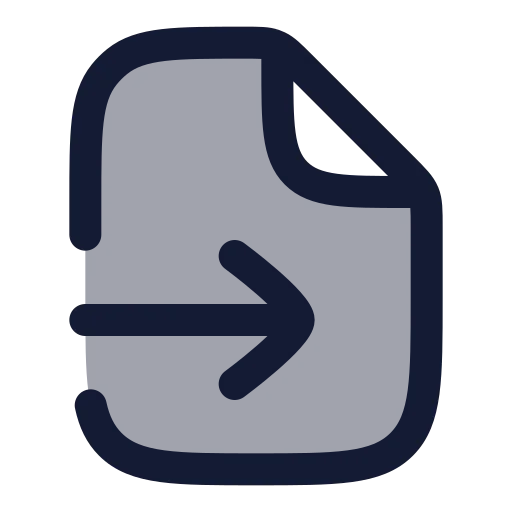 File Input Icon in Duotone Rounded style