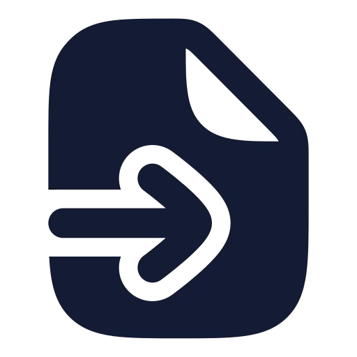 File Input Icon in Solid Rounded style