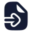 Fileinput icon with solid rounded style