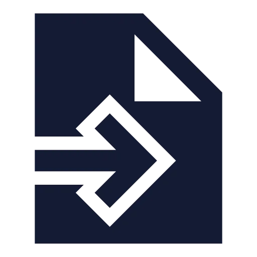 File Input Icon in Solid Sharp style