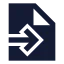 Fileinput icon with solid sharp style
