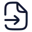 Fileinput icon with stroke rounded style