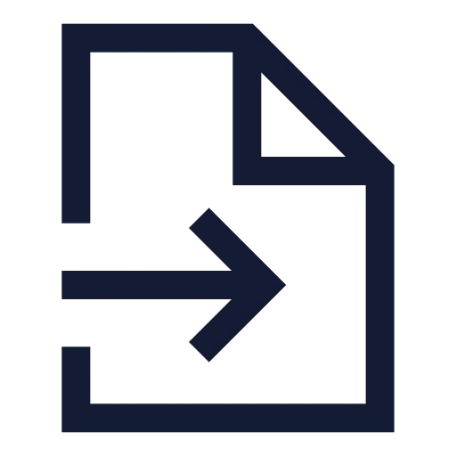 File Input Icon in Stroke Sharp style