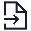 Fileinput icon with stroke sharp style