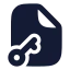 Filekey icon with solid rounded style