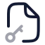 Filekey icon with twotone rounded style