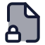 Filelock icon with duotone standard style