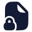 Filelock icon with solid rounded style