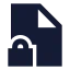 Filelock icon with solid sharp style