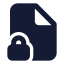 Filelock icon with solid standard style