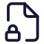 Filelock icon with stroke standard style