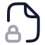 Filelock icon with twotone rounded style