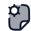 Filemanagement icon with duotone rounded style