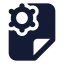 Filemanagement icon with solid standard style