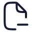 Fileminuscorner icon with stroke rounded style