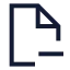 Fileminuscorner icon with stroke sharp style