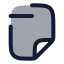 Fileminus icon with duotone rounded style
