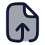 Fileoutput icon with duotone rounded style