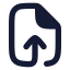 Fileoutput icon with solid rounded style