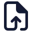 Fileoutput icon with solid standard style