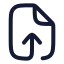 Fileoutput icon with stroke rounded style
