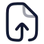 Fileoutput icon with twotone rounded style