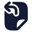 Filepaste icon with solid rounded style