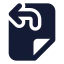 Filepaste icon with solid standard style