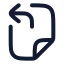Filepaste icon with stroke rounded style
