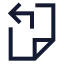 Filepaste icon with stroke sharp style