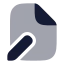 Filepen icon with bulk rounded style