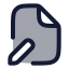 Filepen icon with duotone rounded style
