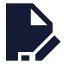 Filepenline icon with solid sharp style