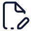 Filepenline icon with stroke standard style