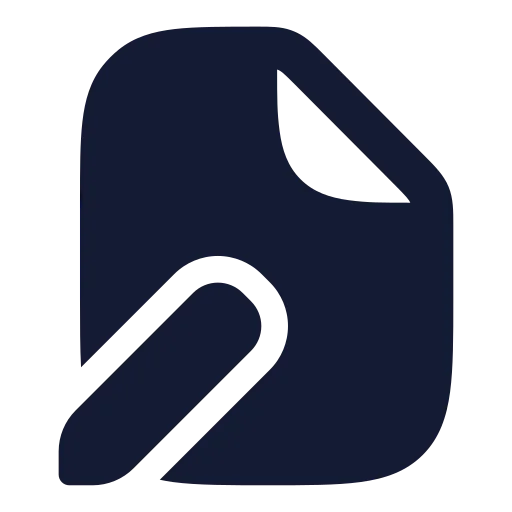 File Pen Icon in Solid Rounded style