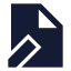 Filepen icon with solid sharp style