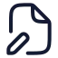 Filepen icon with stroke rounded style