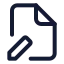 Filepen icon with stroke standard style
