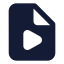 Fileplay icon with solid standard style