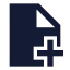 Filepluscorner icon with solid sharp style