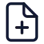 Fileplus icon with stroke standard style