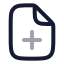 Fileplus icon with twotone rounded style