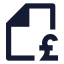 Filepound icon with solid sharp style