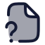 Filequestionmark icon with duotone rounded style