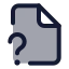 Filequestionmark icon with duotone standard style