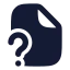 Filequestionmark icon with solid rounded style